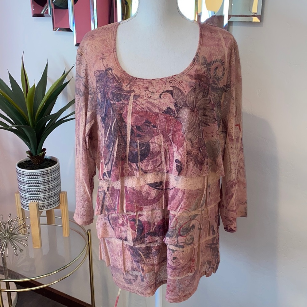 Coldwater Creek brown shirt